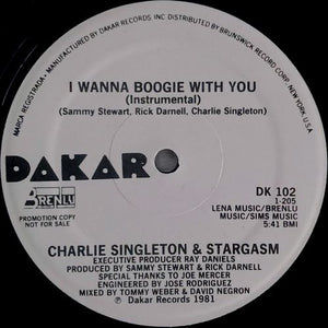 Charlie Singleton & Stargasm – I Wanna Boogie With You