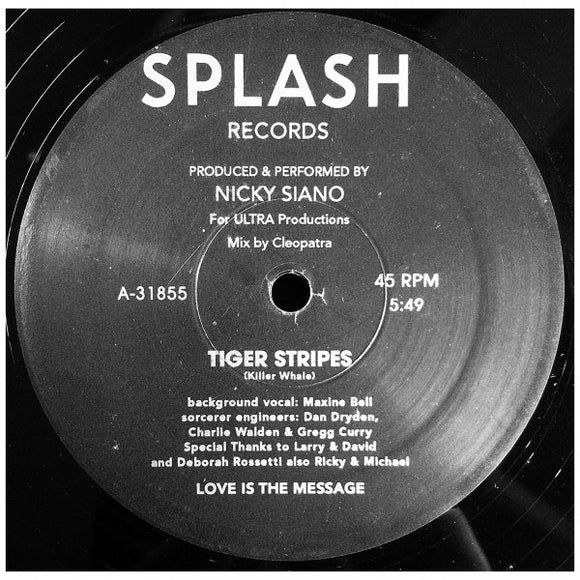 Nicky Siano ‎– Tiger Stripes / Move