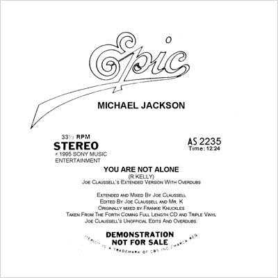 Michael Jackson – You Are Not Alone (Joe Claussell's Extended Version With Overdubs)