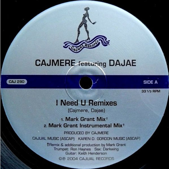 Cajmere ‎– I Need U (Remixes)