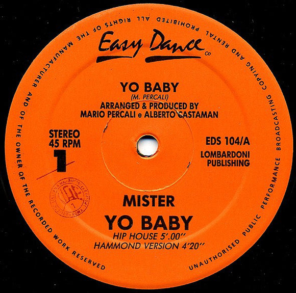 Mister ‎– Yo Baby