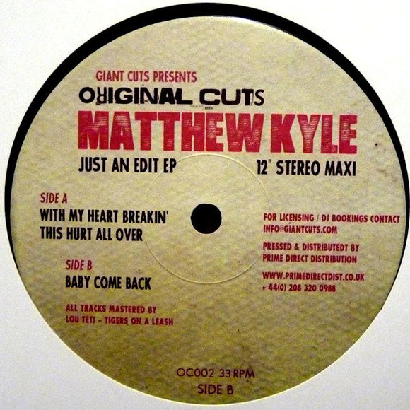 Matthew Kyle – Just An Edit EP