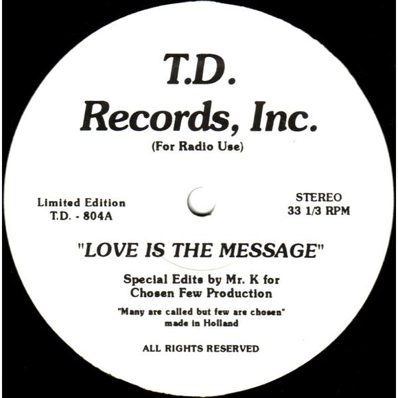 MFSB / The Chi-Lites ‎– Love Is The Message / My First Mistake